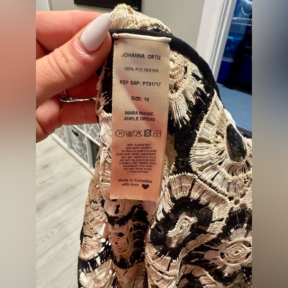 Johanna Ortiz Mara Magic Cut Out Crochet Geometric Maxi Dress - Picture 7 of 8